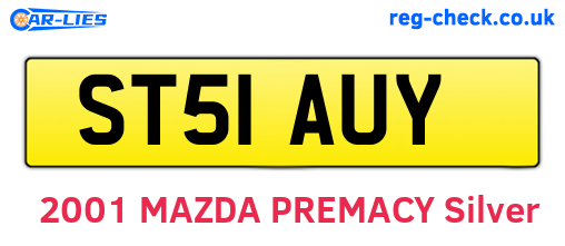 ST51AUY are the vehicle registration plates.