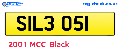 SIL3051 are the vehicle registration plates.