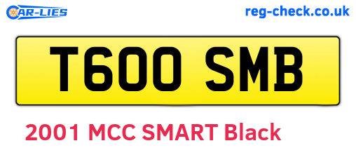 T600SMB are the vehicle registration plates.