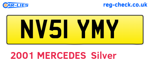 NV51YMY are the vehicle registration plates.