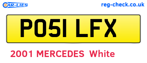 PO51LFX are the vehicle registration plates.