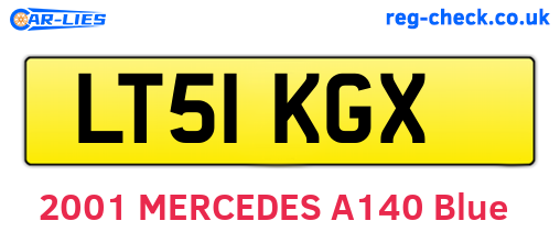 LT51KGX are the vehicle registration plates.