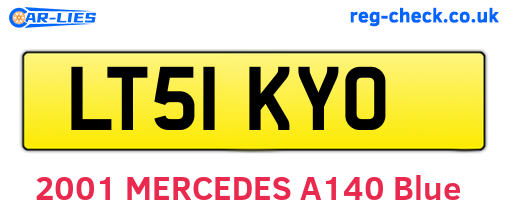 LT51KYO are the vehicle registration plates.