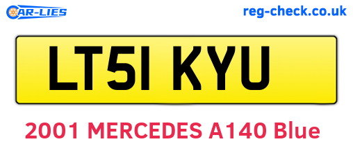 LT51KYU are the vehicle registration plates.