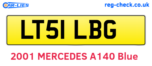 LT51LBG are the vehicle registration plates.