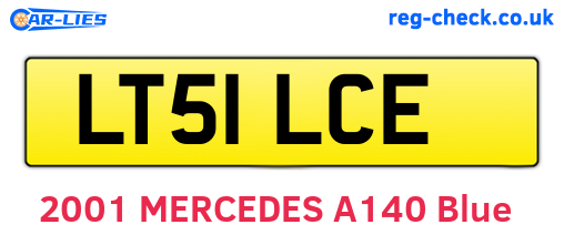 LT51LCE are the vehicle registration plates.