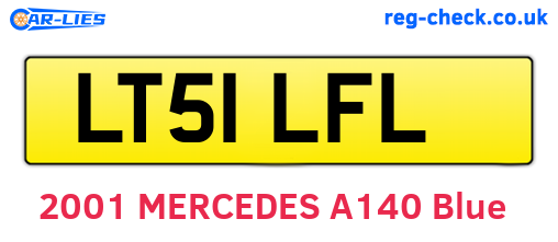 LT51LFL are the vehicle registration plates.