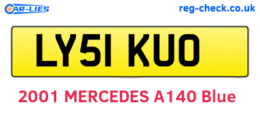 LY51KUO are the vehicle registration plates.