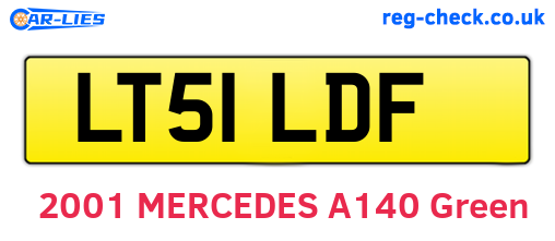 LT51LDF are the vehicle registration plates.