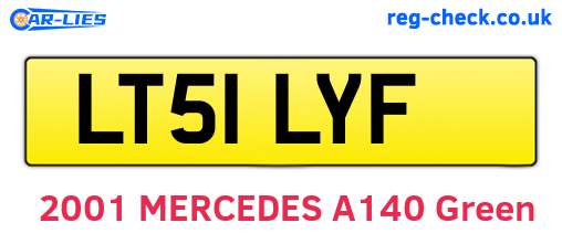 LT51LYF are the vehicle registration plates.
