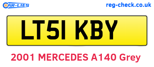 LT51KBY are the vehicle registration plates.