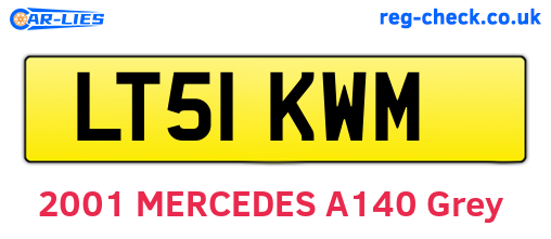 LT51KWM are the vehicle registration plates.