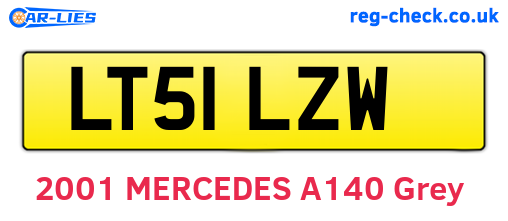 LT51LZW are the vehicle registration plates.
