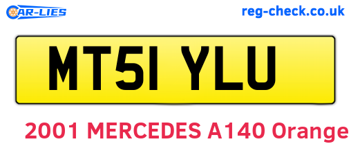 MT51YLU are the vehicle registration plates.