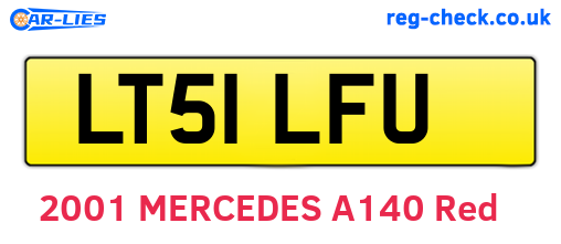 LT51LFU are the vehicle registration plates.