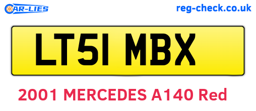 LT51MBX are the vehicle registration plates.