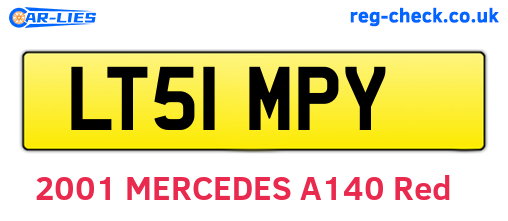 LT51MPY are the vehicle registration plates.