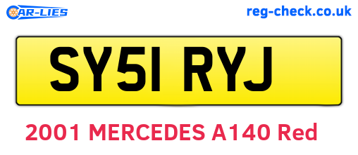 SY51RYJ are the vehicle registration plates.