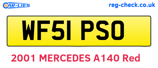 WF51PSO are the vehicle registration plates.