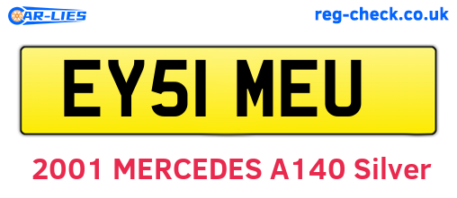 EY51MEU are the vehicle registration plates.