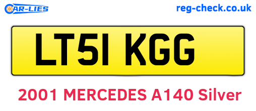 LT51KGG are the vehicle registration plates.
