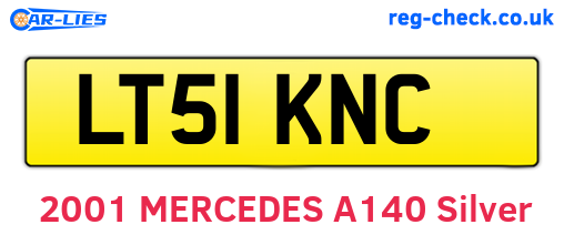 LT51KNC are the vehicle registration plates.