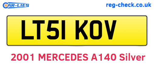 LT51KOV are the vehicle registration plates.