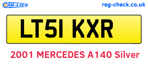 LT51KXR are the vehicle registration plates.