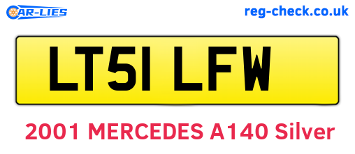 LT51LFW are the vehicle registration plates.