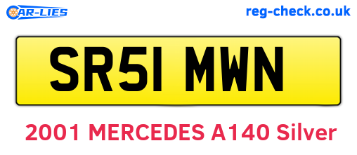 SR51MWN are the vehicle registration plates.