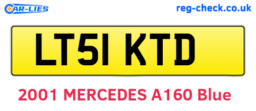 LT51KTD are the vehicle registration plates.