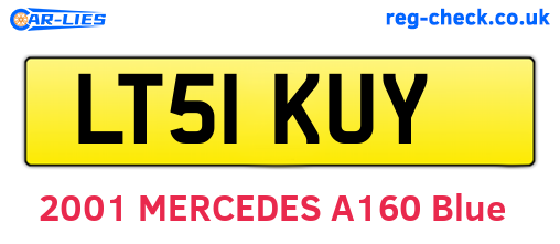 LT51KUY are the vehicle registration plates.