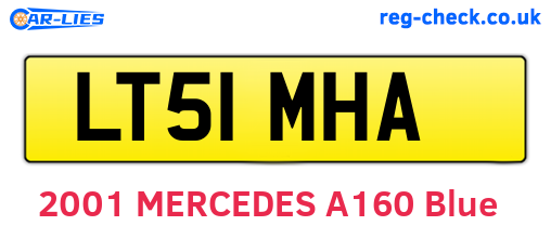 LT51MHA are the vehicle registration plates.