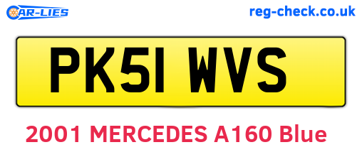 PK51WVS are the vehicle registration plates.
