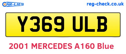 Y369ULB are the vehicle registration plates.