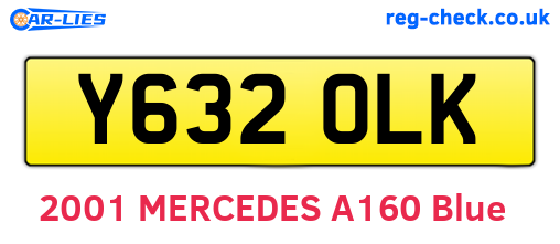 Y632OLK are the vehicle registration plates.