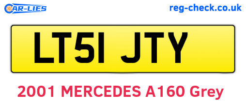 LT51JTY are the vehicle registration plates.