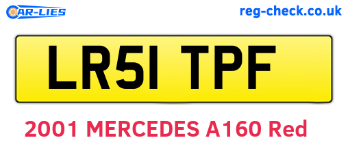 LR51TPF are the vehicle registration plates.