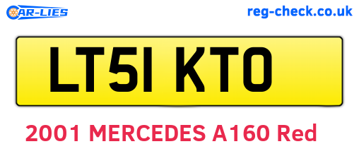 LT51KTO are the vehicle registration plates.