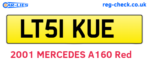 LT51KUE are the vehicle registration plates.