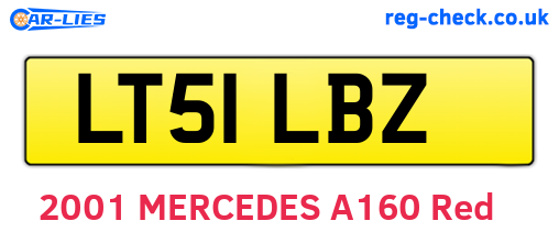 LT51LBZ are the vehicle registration plates.