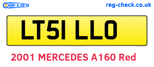 LT51LLO are the vehicle registration plates.
