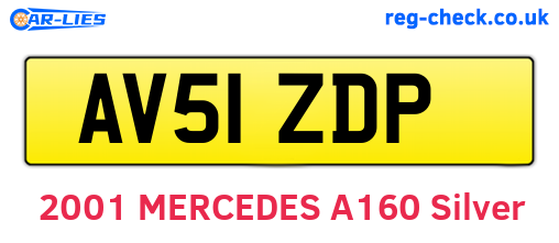AV51ZDP are the vehicle registration plates.