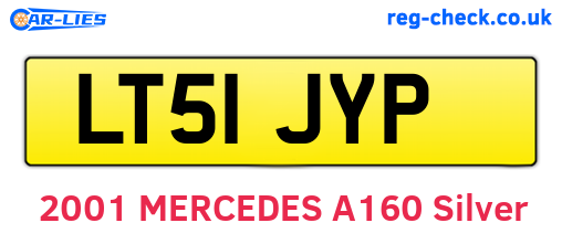 LT51JYP are the vehicle registration plates.