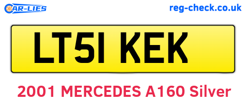 LT51KEK are the vehicle registration plates.