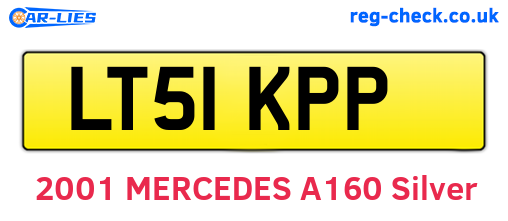 LT51KPP are the vehicle registration plates.