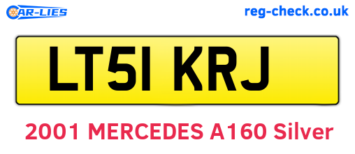 LT51KRJ are the vehicle registration plates.