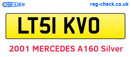 LT51KVO are the vehicle registration plates.