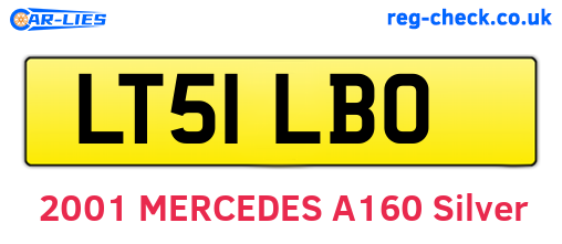 LT51LBO are the vehicle registration plates.