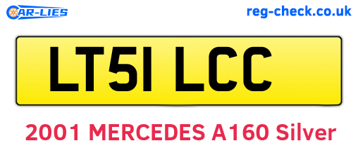 LT51LCC are the vehicle registration plates.